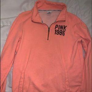 VS pink half-zip